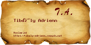 Tibély Adrienn névjegykártya